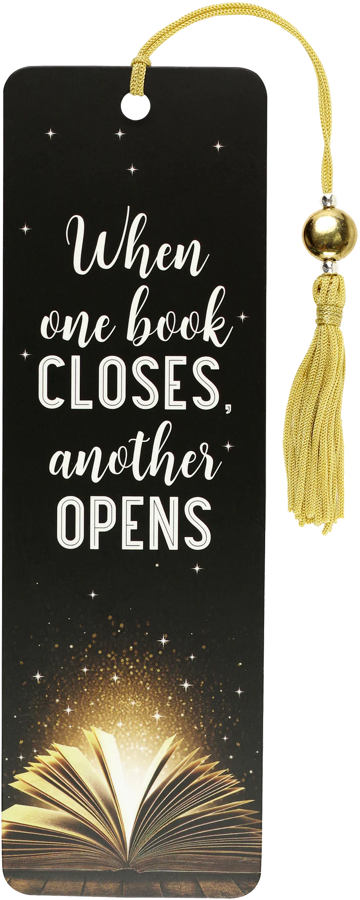 when one book closes | beaded bookmark