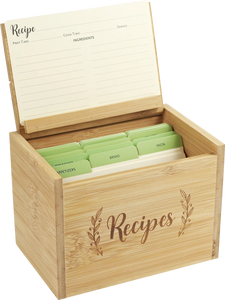 bamboo | recipe box