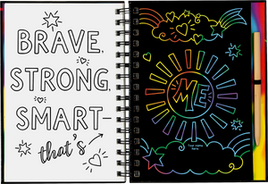 brave, strong, smart | scratch & sketch