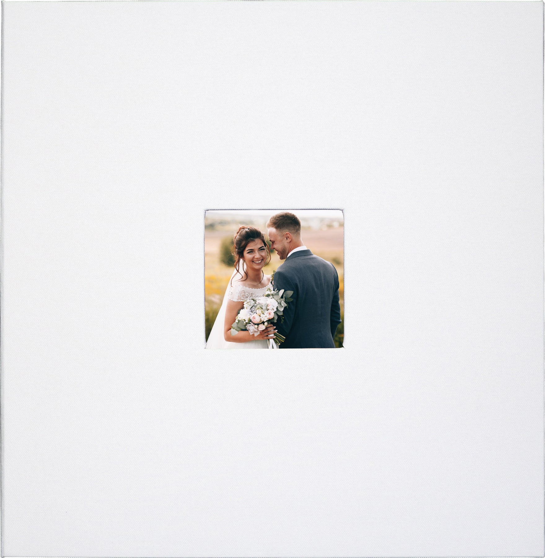 linen | white photo album