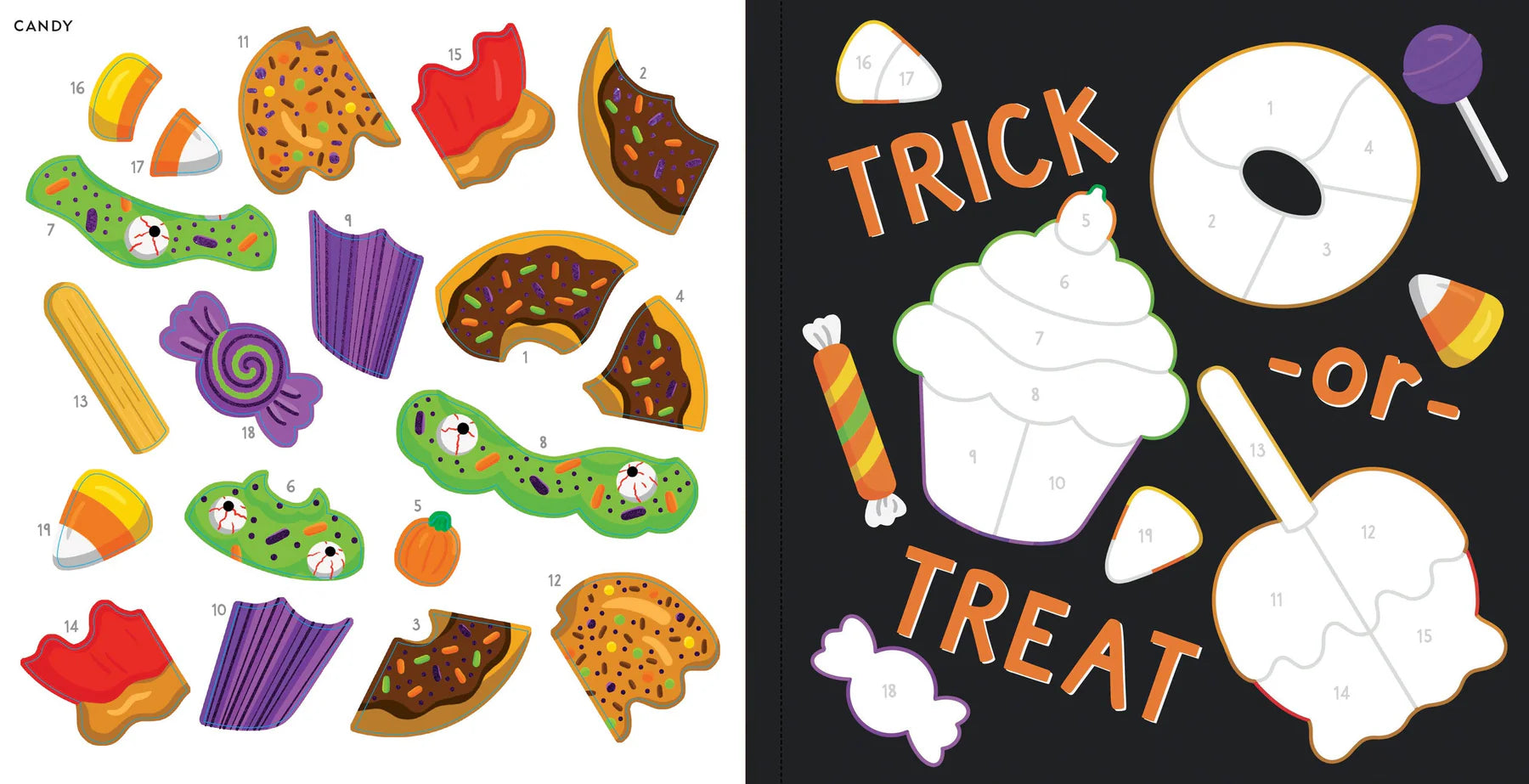 halloween | my first colour-by-sticker book