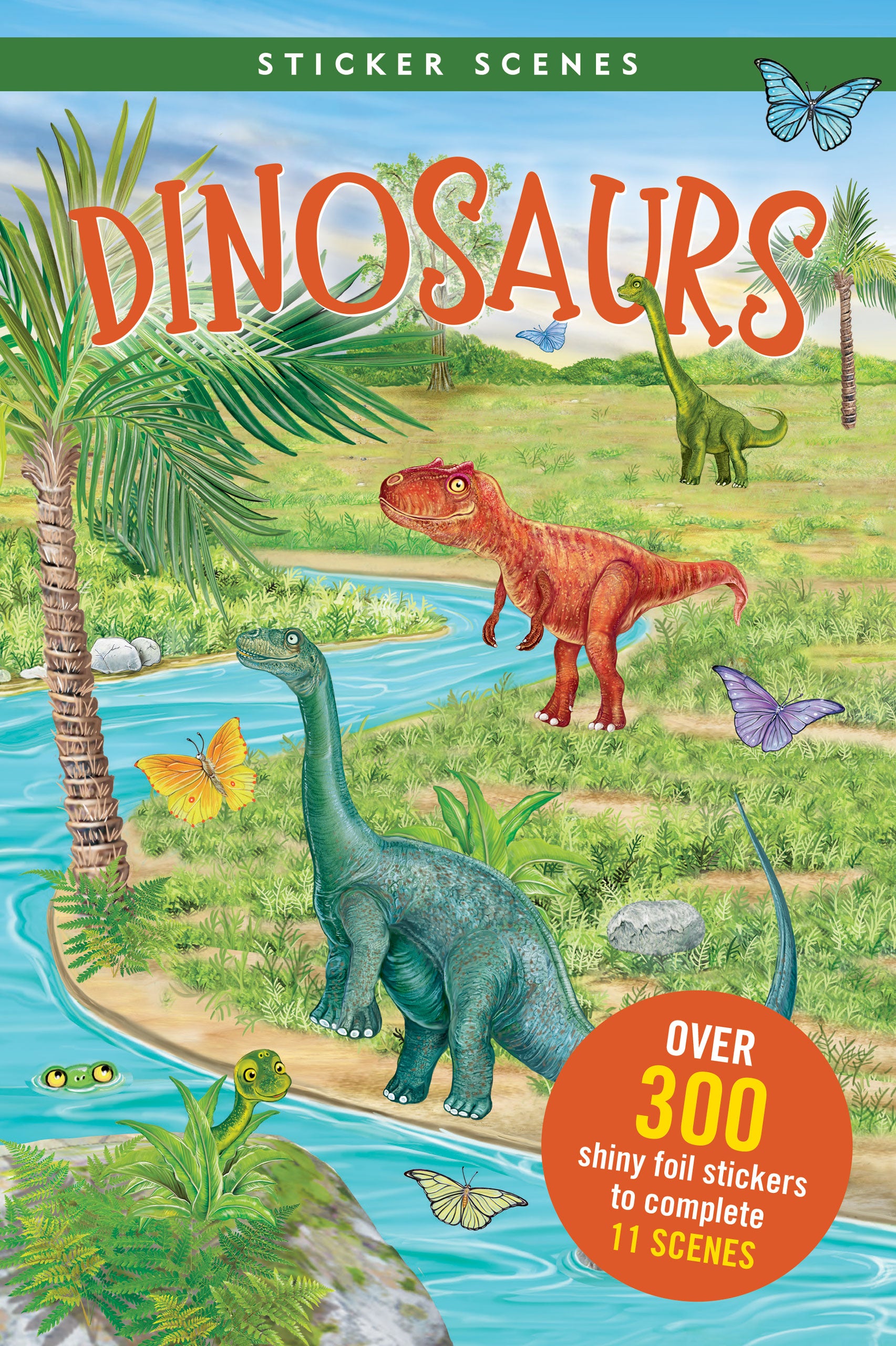 dinosaurs | sticker scenes book