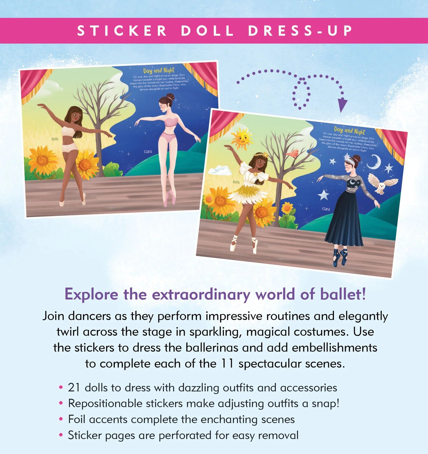 ballet | sticker dress-up book