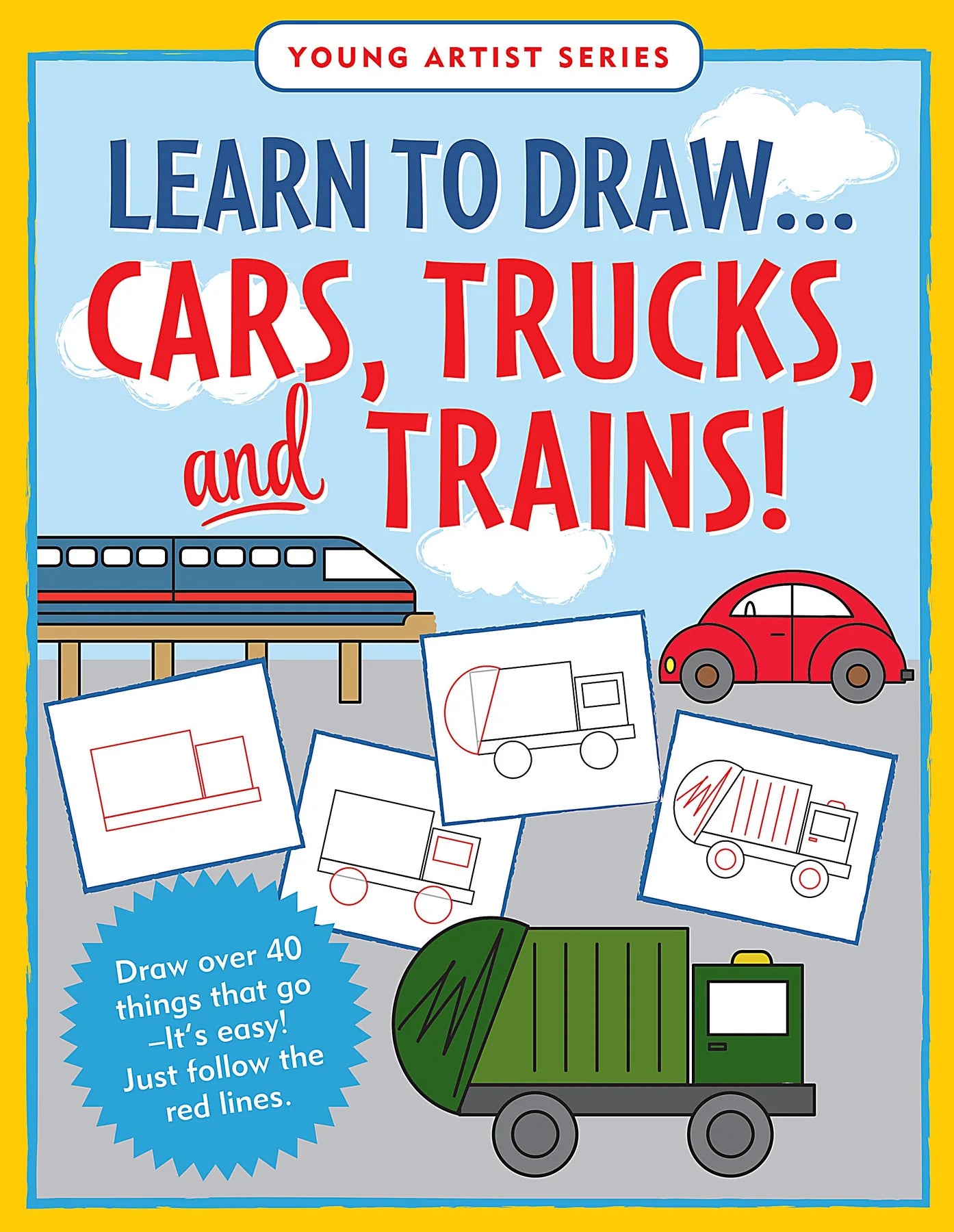 cars, trucks & trains | learn to draw