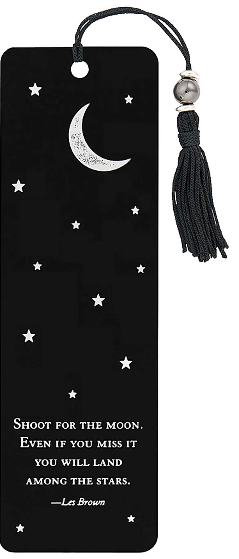 shoot for the moon | beaded bookmark