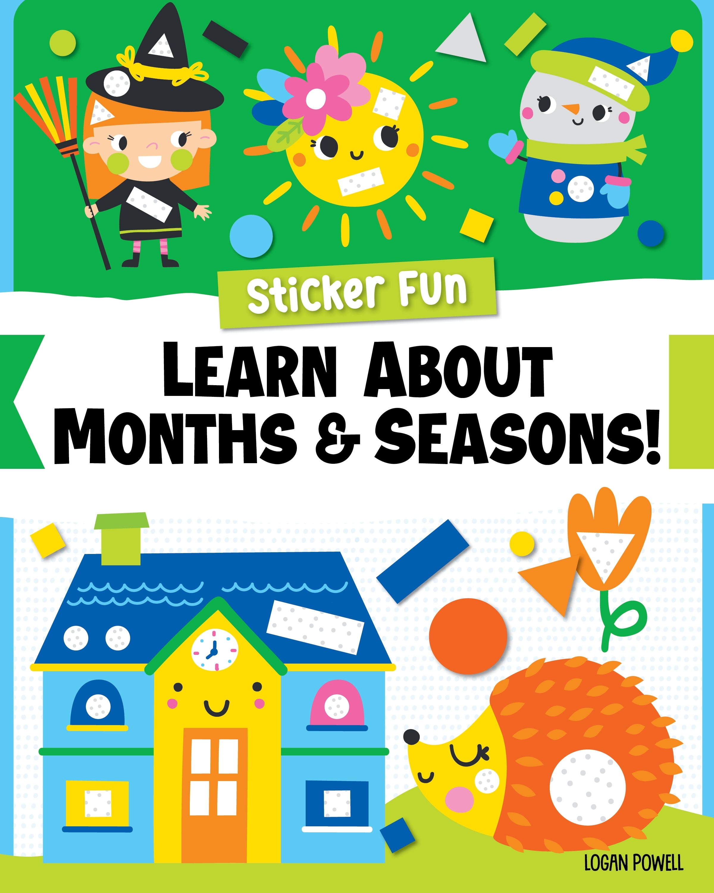 learn about months & seasons | sticker fun book