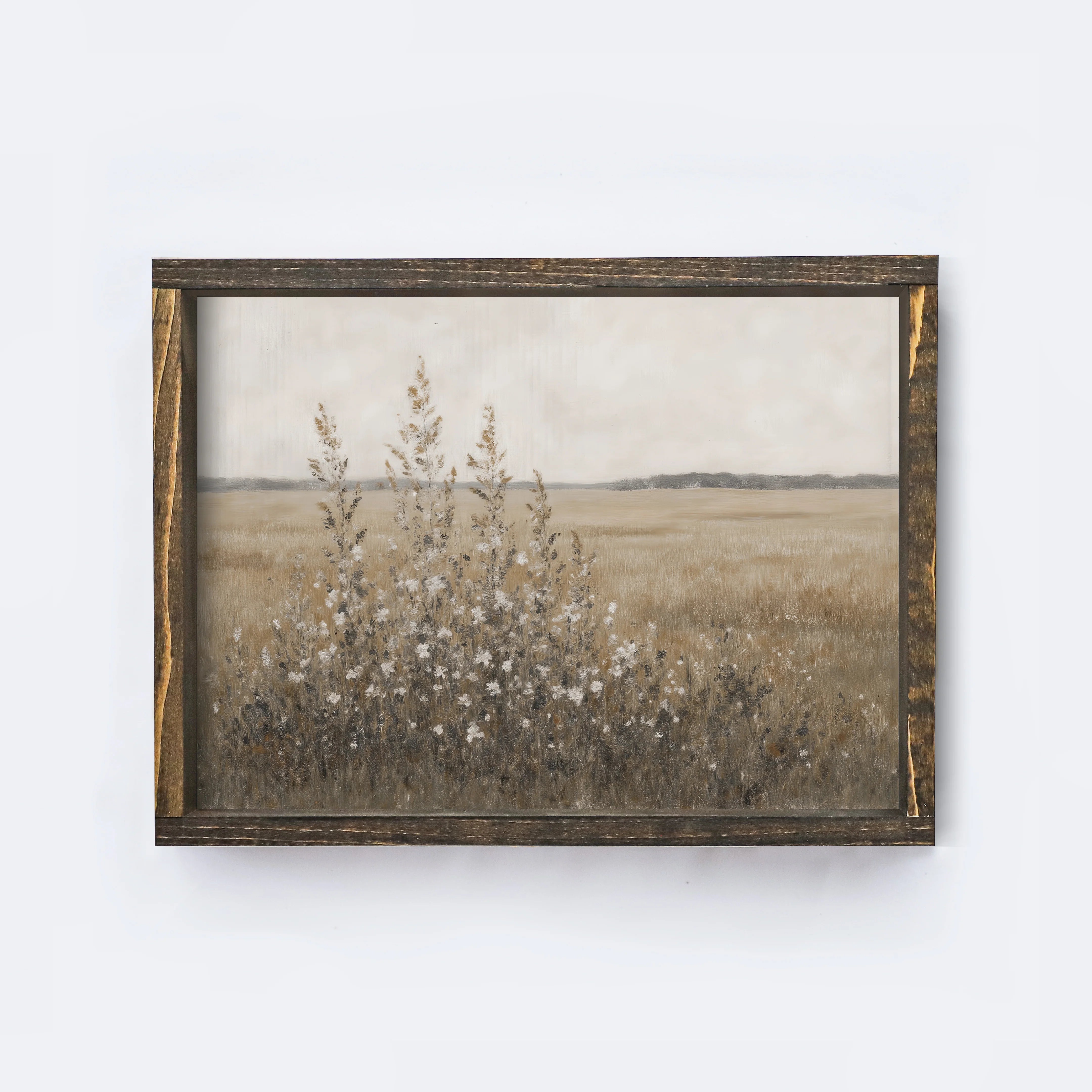vintage spring meadow espresso | small art