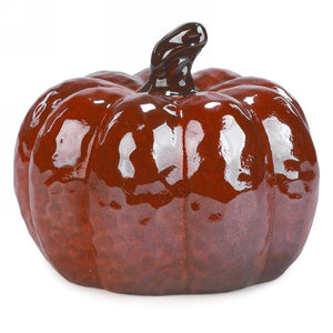 burnt orange | gloss pumpkin decor