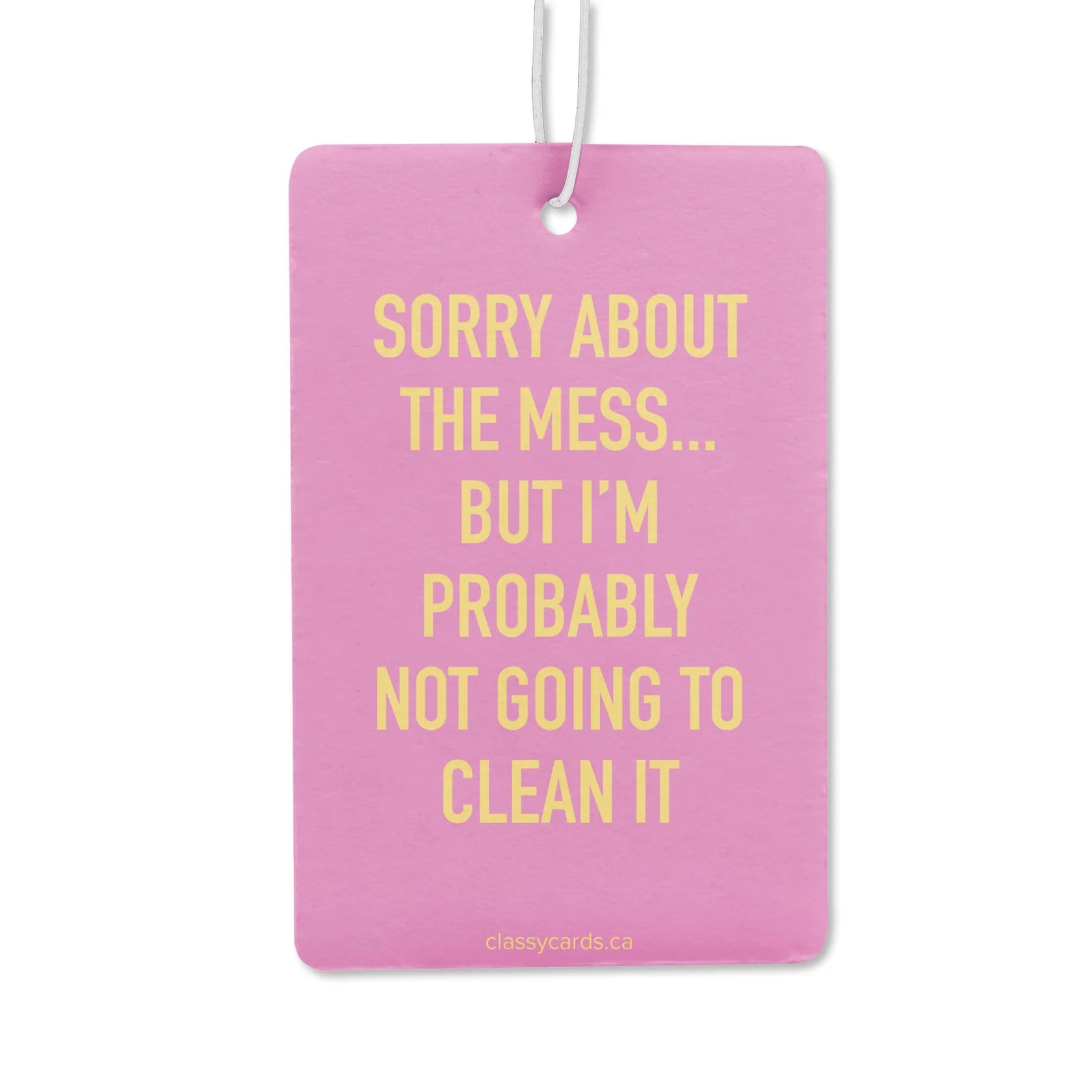 sorry about the mess | air freshener