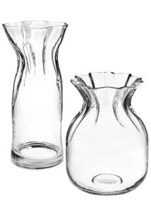 curves | clear vase