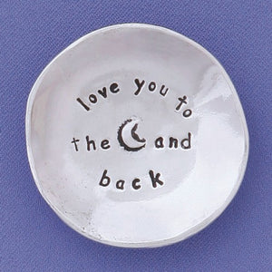 love you to the moon | charm bowl