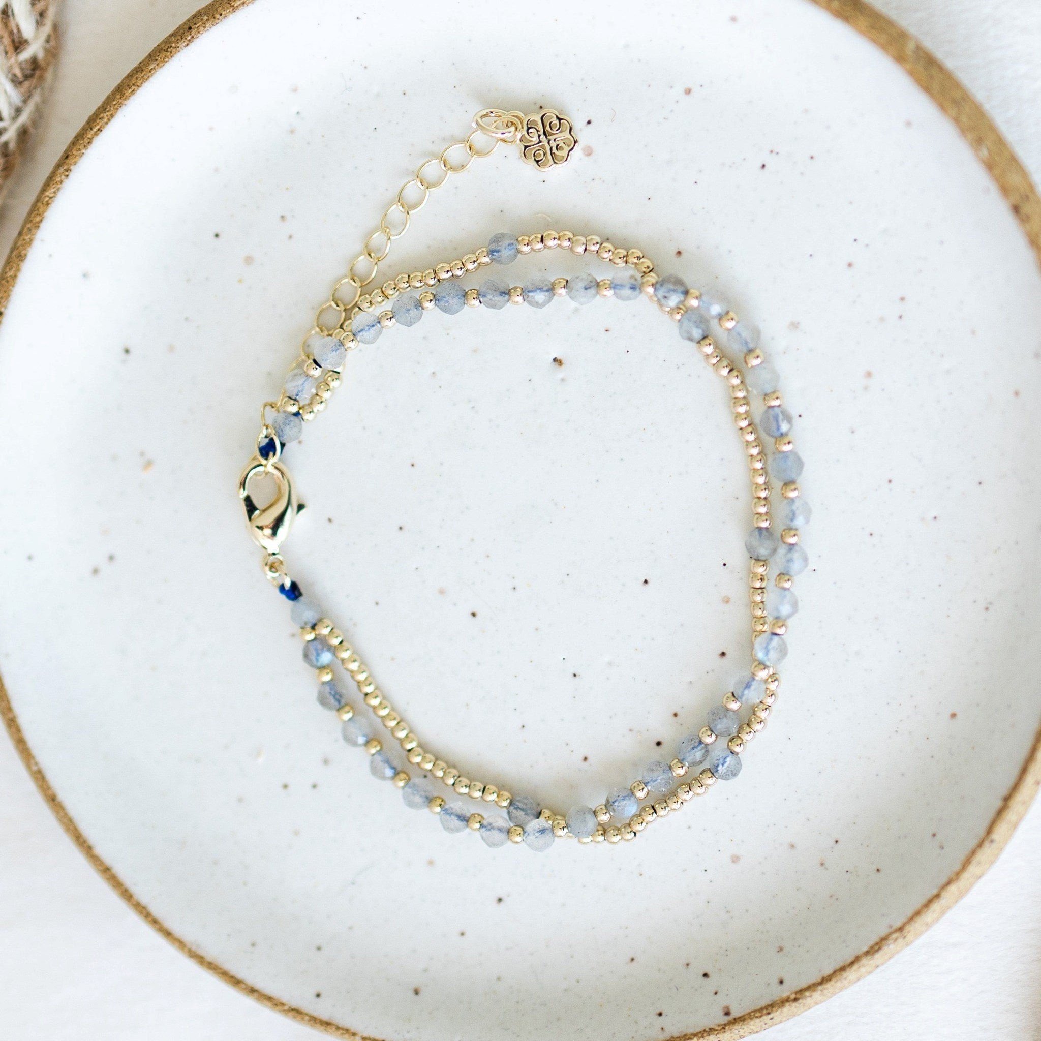 brilliant always | laboradite gold bracelet