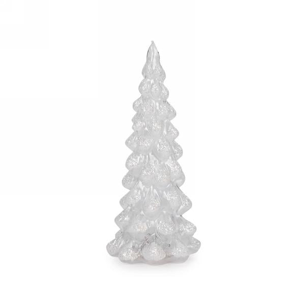 white | 10" glass tree