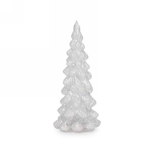 white | 10" glass tree
