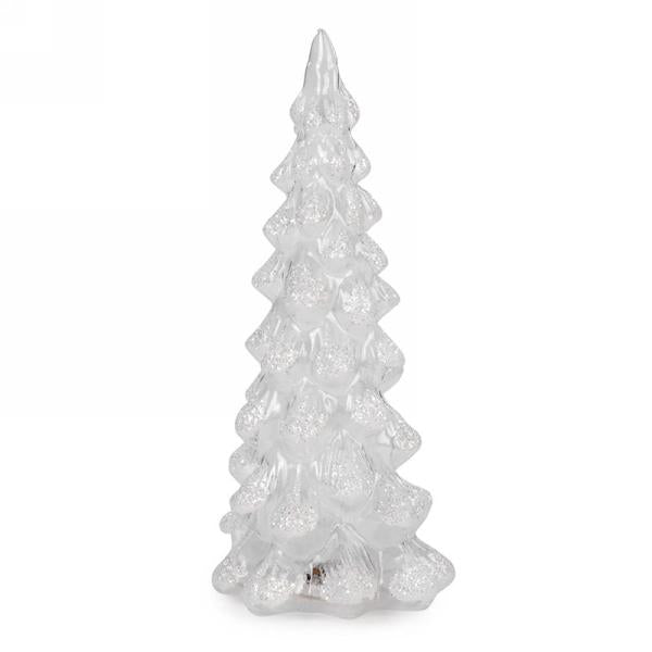 white | 12" glass tree