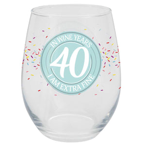 40 | stemless glass