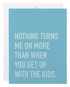 up with the kids | card