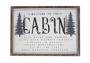 welcome to the the cabin | art