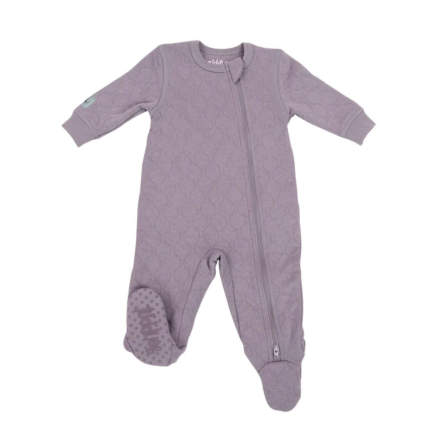 mauve  |  quilted footed sleeper
