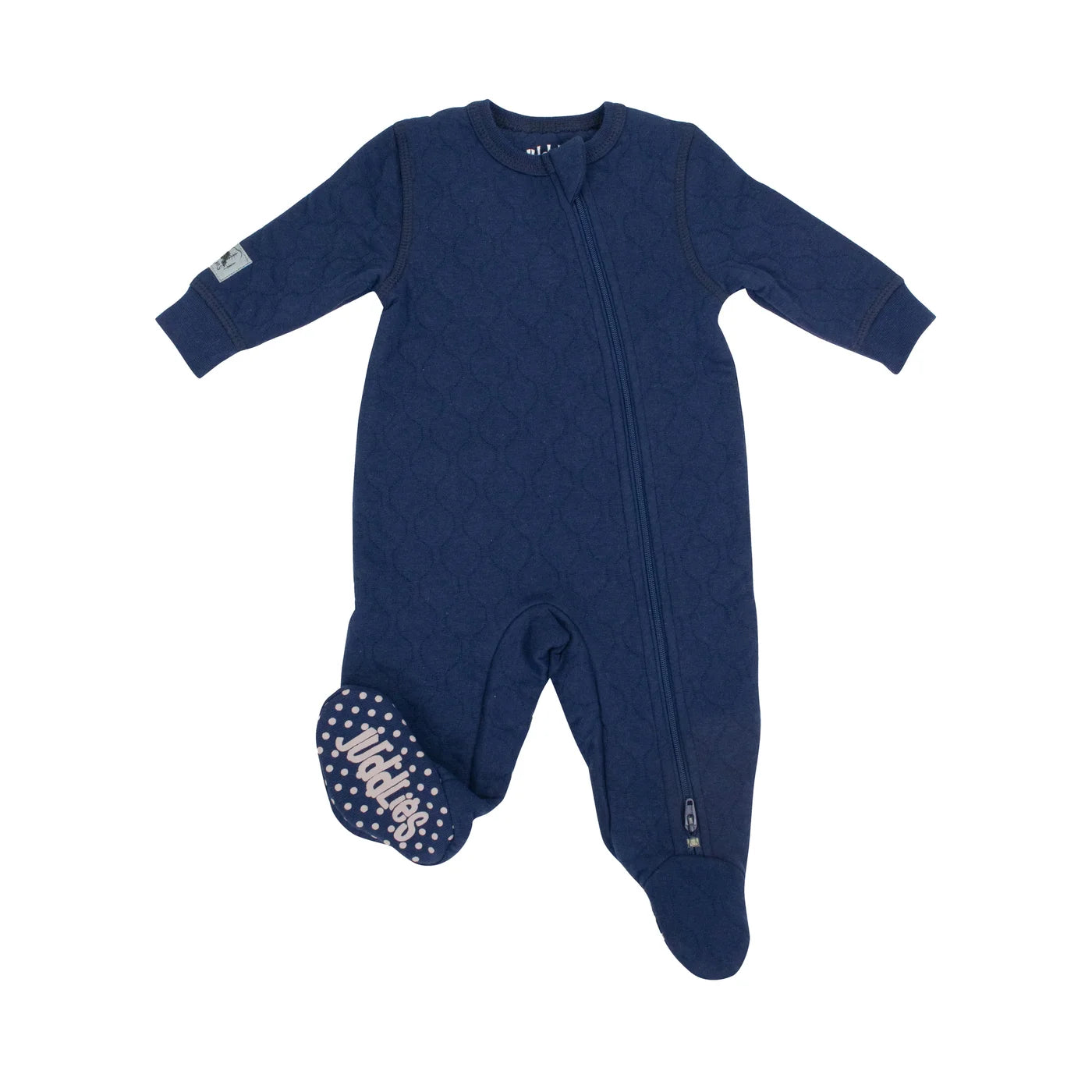 midnight  |  quilted footed sleeper