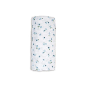 blueberries | muslin cotton large swaddle