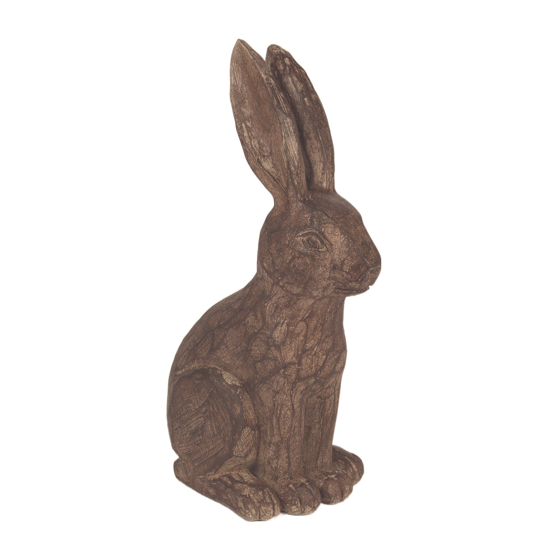 carved | large brown rabbit