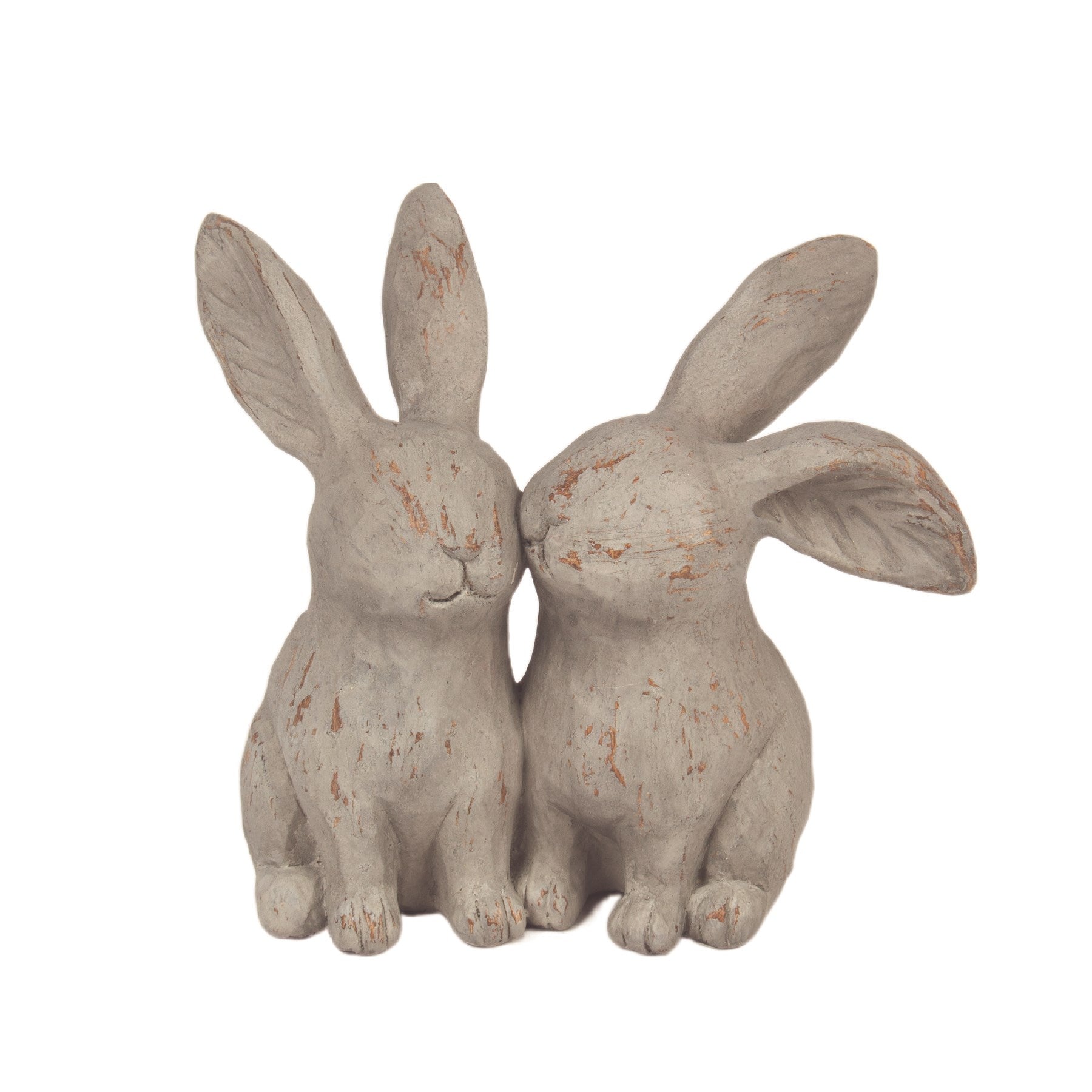 carved duo | grey bunnies