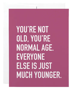 normal age | card