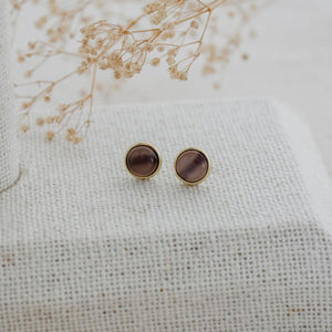 phia | grey moonstone stud earrings