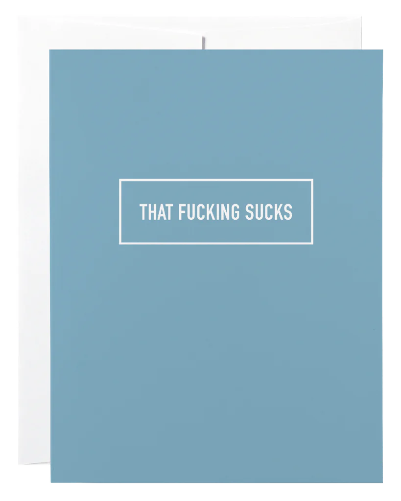 this sucks | sweary card