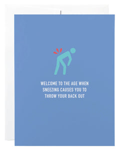 welcome to the age | card