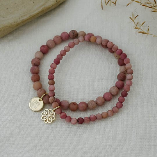 stackem up pink rhodonite | bracelets