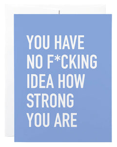 strong | sweary card