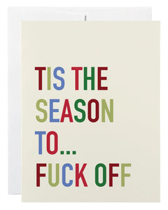 tis the season | sweary card