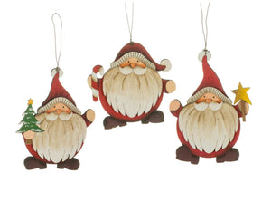 santa | wood ornament