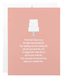 first of all | sweary card