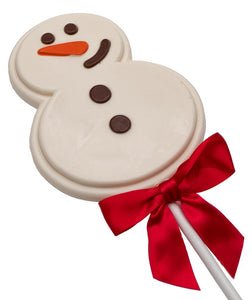 white chocolate snowman | stick