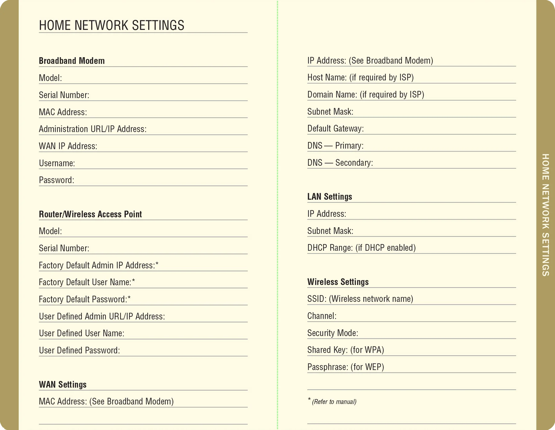 address & password | marble log book