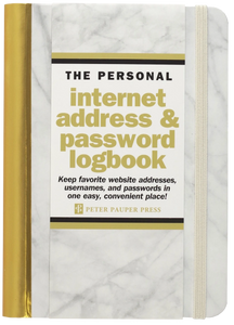 address & password | marble log book