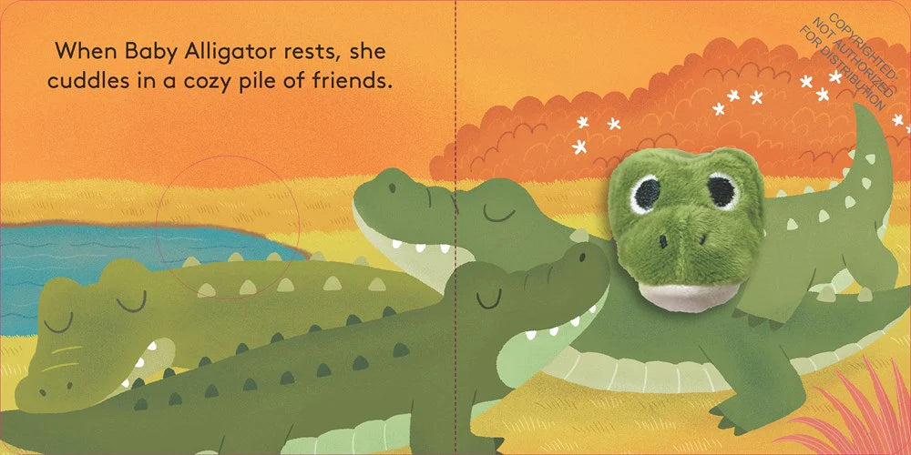 baby alligator | finger puppet book