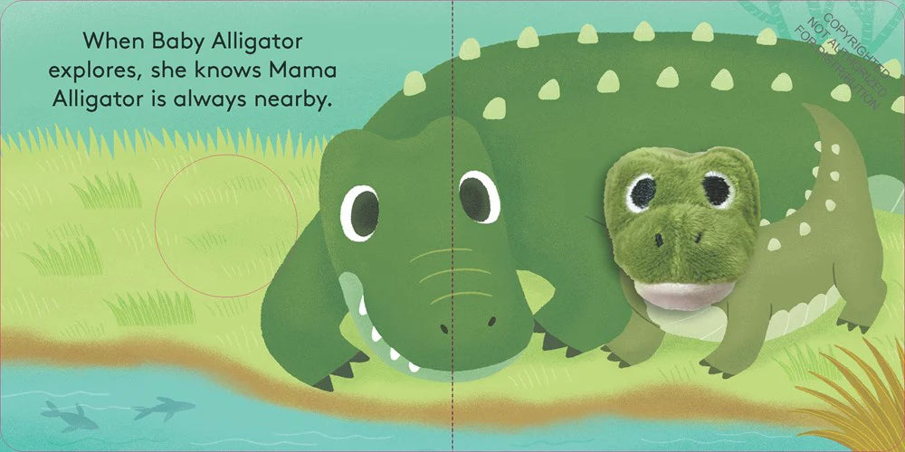 baby alligator | finger puppet book