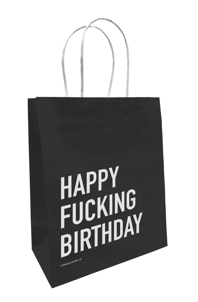 happy birthday | sweary gift bag