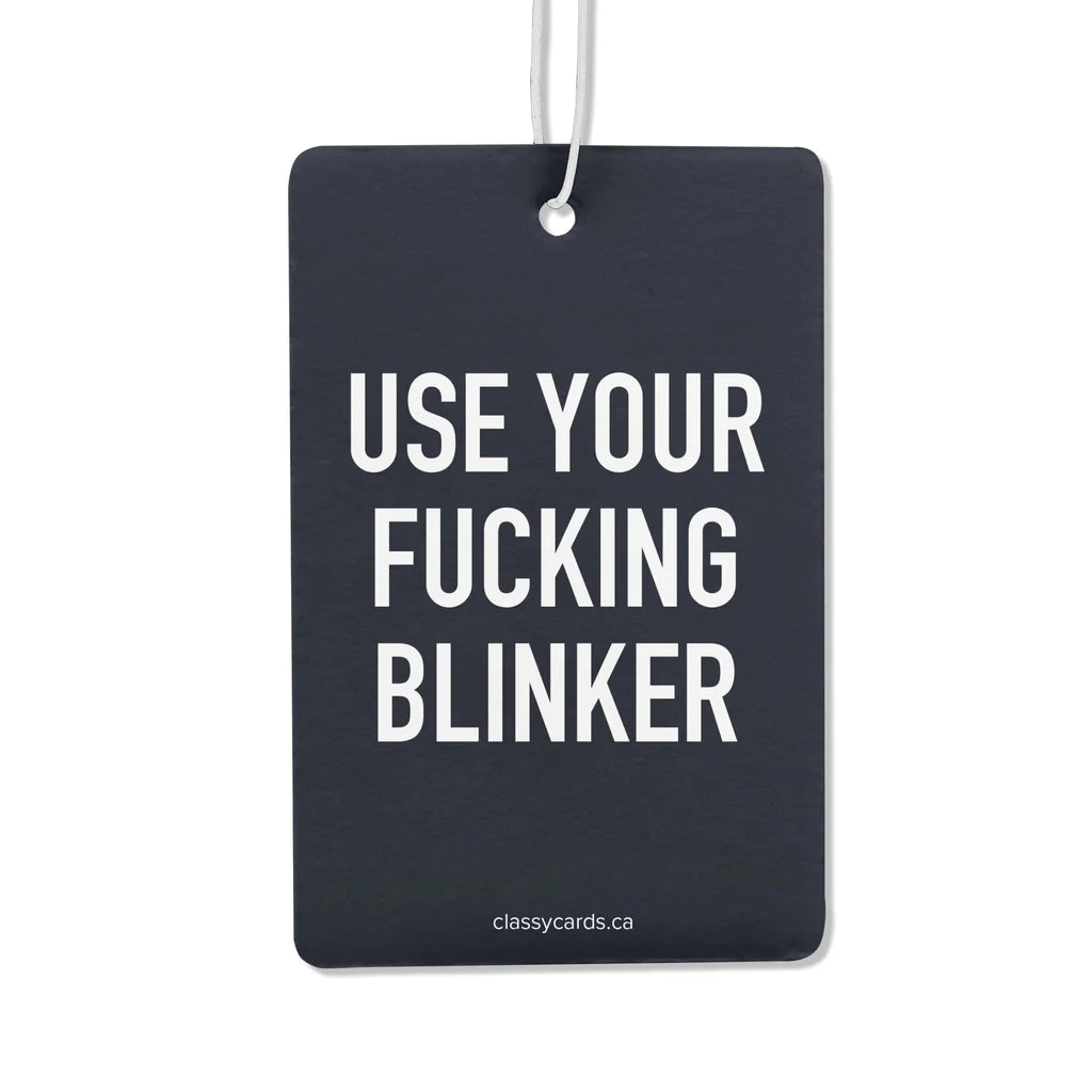 use your blinker | air freshener