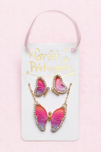 boutique butterfly | necklace + earrings