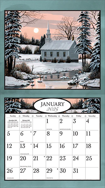 country churches | 2025 calendar