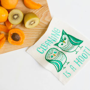 cleaning is a hoot | swedish dish cloth