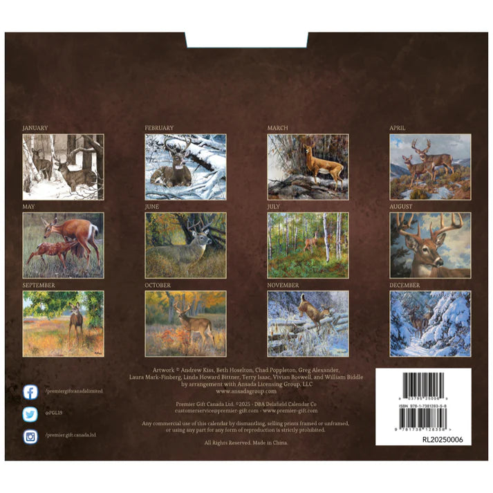 deer in the woods | 2025 calendar