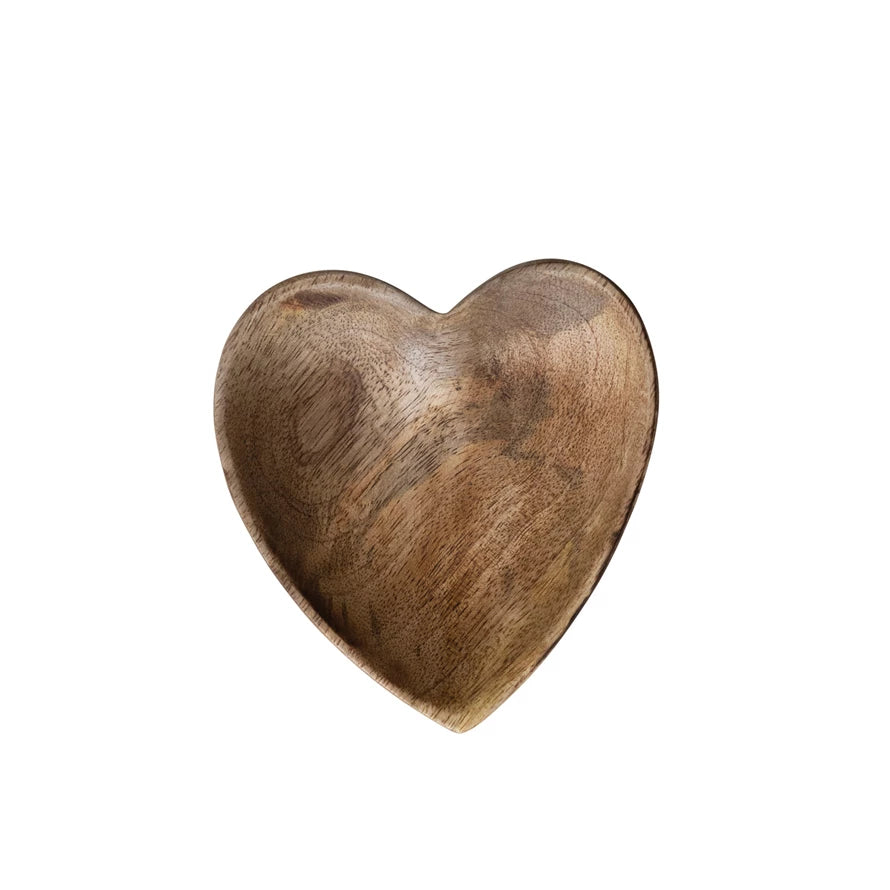heart | mango wood bowl