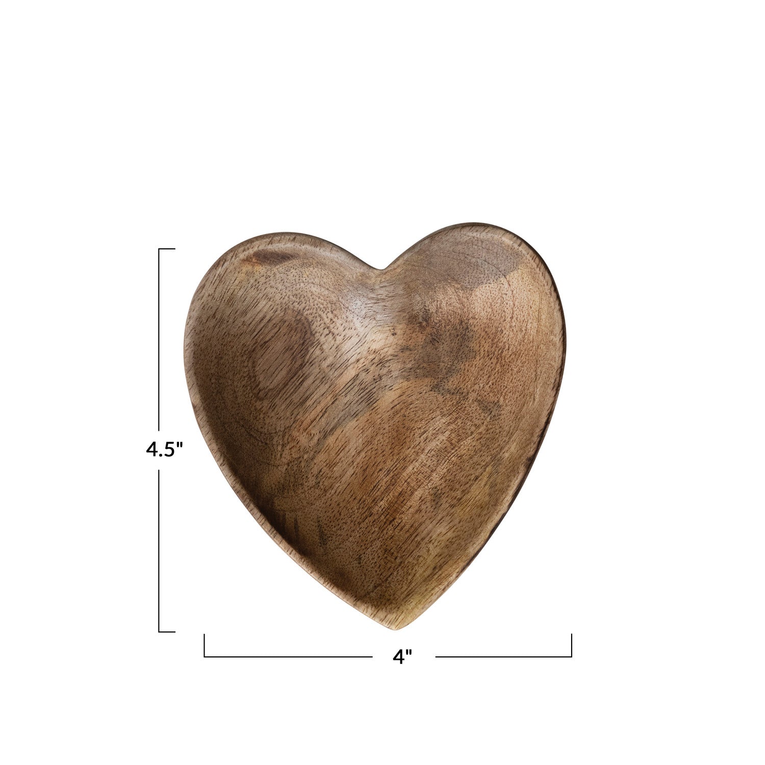 heart | mango wood bowl