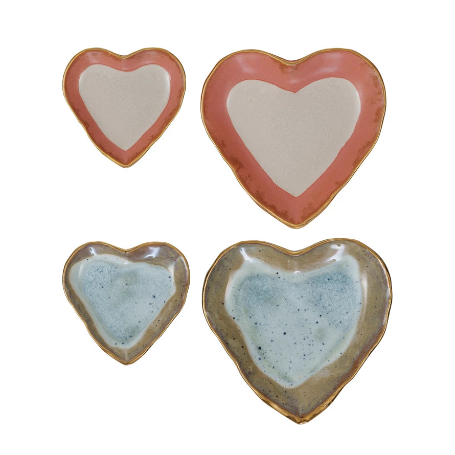 stoneware | heart dish
